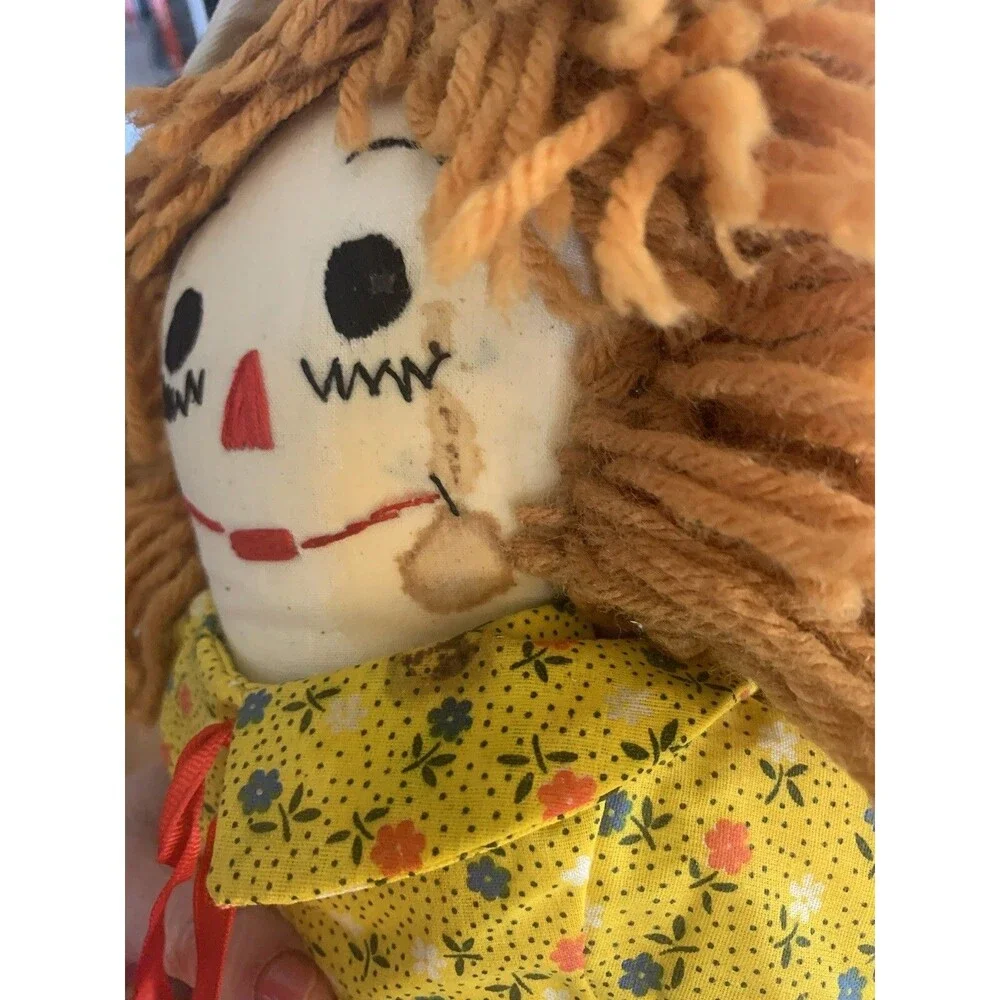 Vtg Raggedy Ann & Andy Dolls Handmade 20